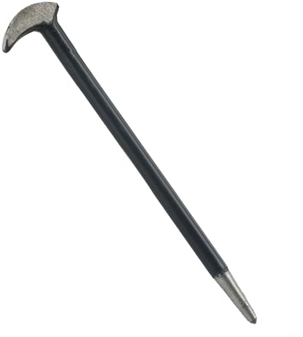 Honseadek Herramienta de extracción de clavos de doble extremo para carpintería, barra de palanca de acero al carbono de 6 y 12 pulgadas con doble funcionalidad, revestimiento resistente para