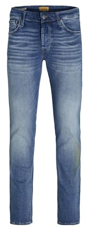 Jack & Jones Jeans da Uomo Slim Fit Jjiglenn JJICON JJ 057 50SPS Noos Slim Fit Jeans, Blu Denim, 29W x 34L