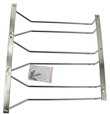 Abcsea 35 cm support de verre à vin, porte-verre à vin, porte-verres suspendu sous le placard, 1PCS (3 rangées)