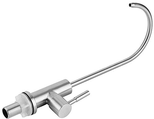 Grifo de agua de cocina G1/2in 304, grifo de agua potable de cocina de acero inoxidable para de filtración de agua RO, fregadero de cocina para beber