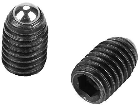 10 Stück M8-Innensechskant mit Schraubengewinde, Kugelfederkolben aus Kohlenstoffstahl, Kugelkolben, Kugelgewinde mit Schraubengewinde für mechanische Geräte, Klemmen, Formen(M8 * 12)