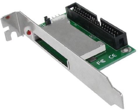 Ruilogod CF Flash Card to 40 Pins IDE 3.5 Male Adapter Converter w Bracket Mount