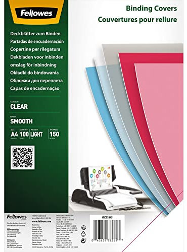 Portadas PET transparent Kristall A4 150 Micras 100 Stück