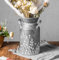 Lechera de Metal galvanizado Vintage, jarrón Decorativo de Granja, Jarra de Leche Decorativa con patrón Floral para decoración del hogar, 27,6 cm