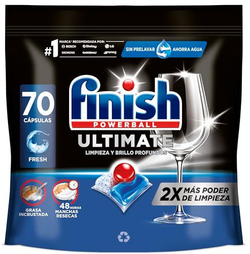 Finish Powerball Ultimate Pastillas para lavavajillas - 70 unidades
