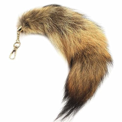 Fuchsschwanz Anhänger 34cm Foxtail Sonnenfuchs Fuchschwanz Antenne Schlüsselanhänger Tasche Zusätze Tasche Anhänger Auto Dekoration Weich Flaumig
