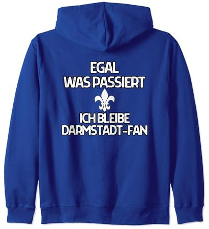 Darmstadt Aufstieg Fußball Lilien Fan 98 Hessen blau weiss Kapuzenjacke