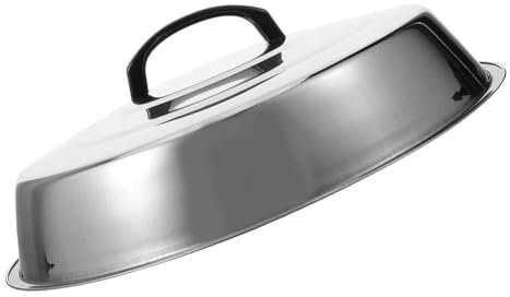 Toddmomy Coperchio Inossidabile Per Steak Protezione Per Alimenti Da Bbq Design Pratico e Resistente Copertura Per Cottura e Servizio Cucina Facile Da Pulire e Maneggiare