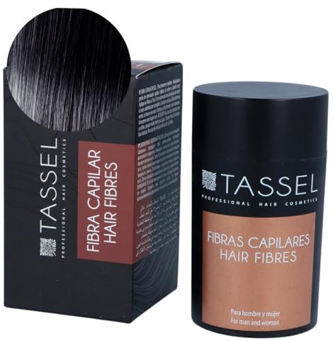 TASSEL | Fibras capilares | Microfibras para cabello y barba con dosificador basico | Disimula la perdida del cabello calvicie densidad capilar