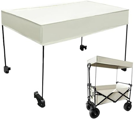 Kixolazr Golfwagen-Überdachung, Faltbare Überdachung,Wasserdichter Markisen-Sonnenschutz | Kinderwagenzubehör, Garten- -Markise, tragbare Lebensmittel- -Pull-Wagenabdeckung für Camping,