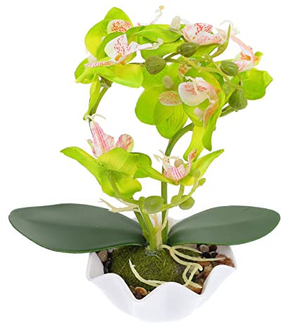 FUNOMOCYA Künstliche Orchideenpflanze Kein Sonnenlicht Erforderlich