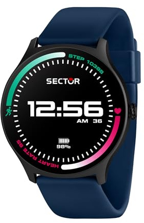 Sector No Limits Smartwatch Uomo, Digitale, 51 mm, Cinturino in Silicone, Collezione S-06, Regalo Compleanno
