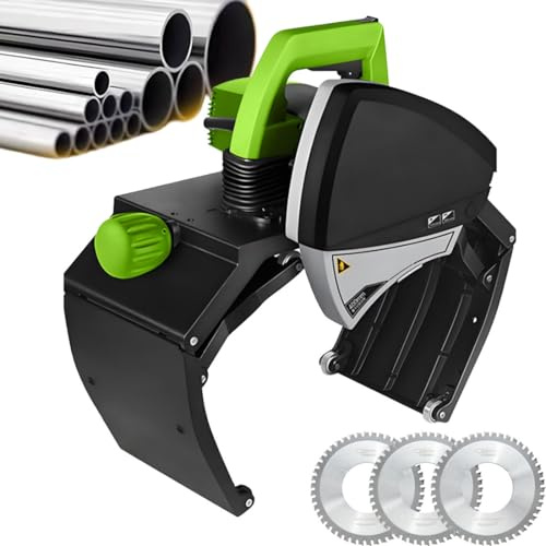 GJBMXSM Tagliatubi Elettrico Automatico, Utensile per Il Taglio Rapido E Preciso Tubi Diametro 15-400 Mm con Fissaggio Precisione su Rotaia, Lama in Acciaio 93 Hra E 1500 Mpa,ZD220