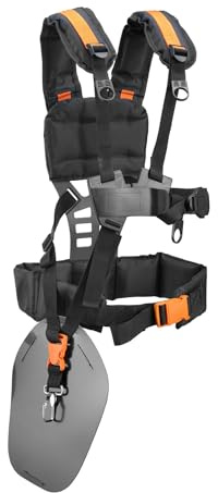 Sabel GmbH, 6-906NV, Doppel Schultergurt, Tragegurt, Profi Schulterriemen für Motorsense, Trimmer, Rasentrimmer, Freischneider, Gartenarbeit, Zubehör für Motorsense