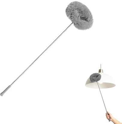 Limpiador de Aspas de Ventilador de Techo,Cepillo Largo para Limpiar con Mango Extensible | Plumero para Techo | para Hogar Dormitorio Trabajo Residencia Garaje Pared Ventana