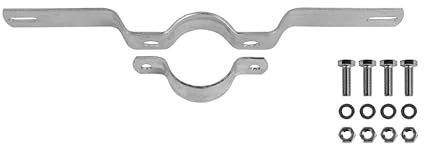 Jarnsaxa Rohrschellen für Verkehrszeichen, Schellen, für Pfosten 60 mm/Lochabstand 350 mm, Silber