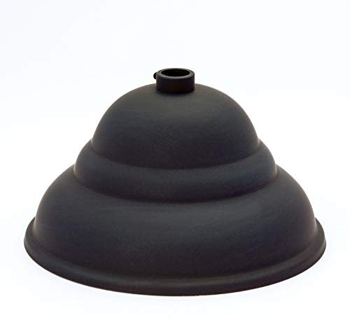 Latón baldaquino flämisch Negro Diámetro 110 mm x 60 mm, 10 Anilla roseta para techo baldachine, baldaquino de lámpara, Lámpara baldaquino y metal baldaquino