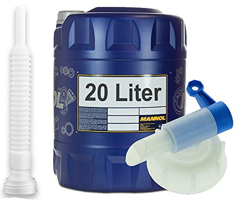 MANNOL 20 Liter, AF12+ -40 KÜHLERFROSTSCHUTZ FERTIGMISCHUNG ROT + HAHN + Schlauch