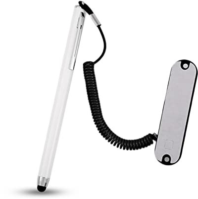 Yunseity Eingabestift, Universeller Kapazitiver Touchscreen Eingabestift mit Federseil-Befestigungsbasis, Eingabestift für Mobiltelefon/Tablet/etc