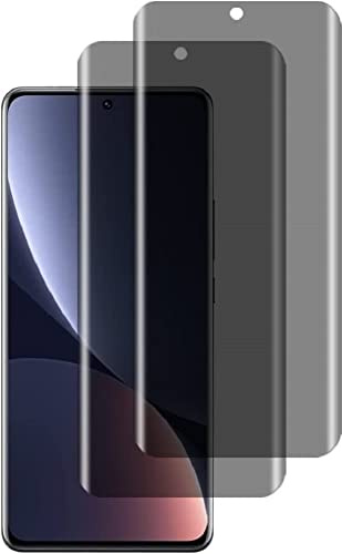 2 Stück Sichtschutz für Xiaomi 12 / 12X - Anti-Spy Sichtschutzfolie 9H Härte, Anti-Spähen Privatsphäre Schutzfolie, Glas Folie Blickschutzfolie, Anti- Kratzer Displayschutzfolie