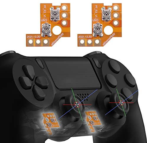 eXtremeRate Drifix Levette Analogiche Drift Riparazione Kit per ps4 Controller JDM-040/050/055,Analogico Circuito Scheda Regolazione per ps4 Slim Pro Joystick