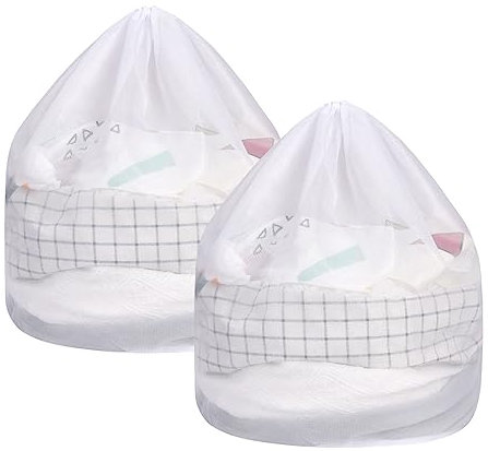 Flintronic Wäschesäcke, Wäschenetz Für Waschmaschine, Waschmaschinen, Wäschesack Wäschebeutel für Oberbekleidung, Dessous, Socken, Strumpfhosen, Strümpfe und Baby Kleidung (Größe: 60 x 80 cm 2 Stück)