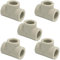 AERZETIX - C67023 - Set di 5 Tee uguali in PPR/polipropilene/ Ø20mm PN25 per saldare (polyfusion) - raccordo per tubo - impianto idraulico-riscaldamento installazione di acqua alimentazione sanitario