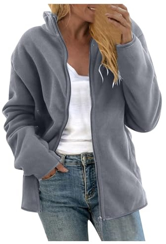 Chaqueta de forro polar para mujer, chaqueta de cuello alto, chaqueta de peluche, chaqueta de exterior, chaqueta de invierno forrada de forro polar, forro polar, forro polar, cremallera de invierno,