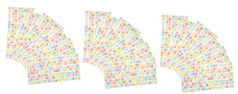 Cabilock 30 Blätter bunte Buchstabenaufkleber Belohnungsaufkleber für Kinder glänzende Abziehbilder scrapbooking sticker scrapbook stickers DIY-Abziehbilder Buchstaben aufkleben