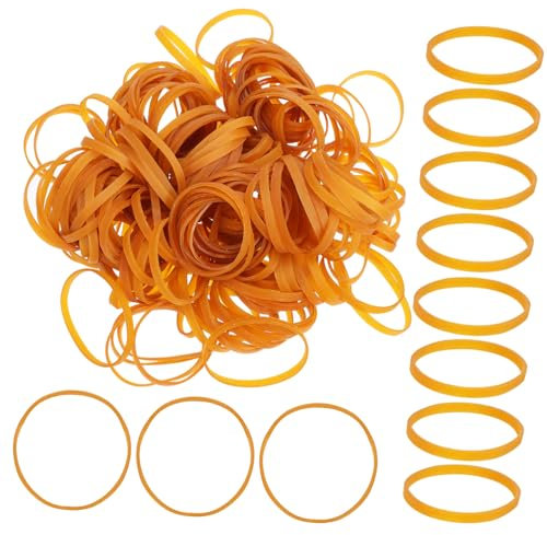 DIYEAH 350pezzi Elastici Larghi in Gomma Naturale Elasticità Resistente Per Ufficio Casa Scuola Pz Elastici Versatili Per Lavori Gravosi e Organizzazione Quotidiana