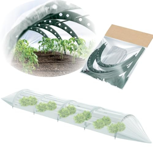 Pflanztunnel Gartentunnel Treibhaus Tomatenhaus Tunnelbögen 2 Größen (Grün, 2,40m)