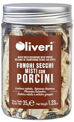 Gemischte getrocknete Champignons mit Steinpilzen im Dose