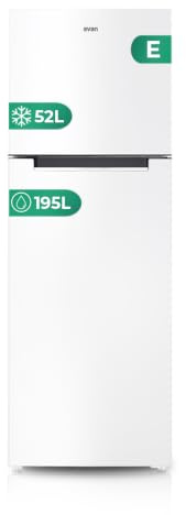 Svan Frigorífico 2 Puertas Blanco SF1675502ENF. Capacidad 247 Litros, Puerta Reversible, Bajo Nivel Sonoro, Eficiencia Energética Clase E