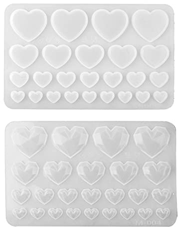 2 Diamanti Fai -da -te Love Silicone Stampi Epossidici Ornamenti Fai -da -te Stampo Per Tende A Cuore Per Stampi A Ciondolo Regalo Per Fusione Della Resina