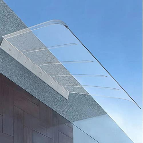Vordach für den Außenbereich, 50 x 210 cm, Polycarbonat, 3 mm dick, UV-Schutz und Regenschutz, modernes Pult Arch Design für den Hauseingang