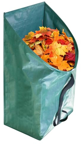 Raccoglitore di foglie, 200 l, sacchetto per la raccolta dei rifiuti da giardino, sacchetto per foglie, da collezione, supporto da giardinaggio riutilizzabile, da 200 l, collezione multifunzionale
