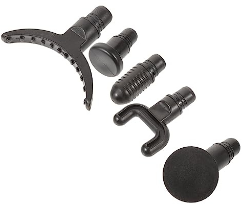 BAZEITFLOW 5 Stück Massageaufsatz Austauschbare Fitness Massageköpfe Kunststoffadapter Muskelentspannung für Sportmassagegeräte Rücken Schulter Beine