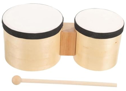Tambor de mano portátil de madera para festivales, bongos para adultos, actuaciones, principiantes, niños pequeños de 9 a 12 años
