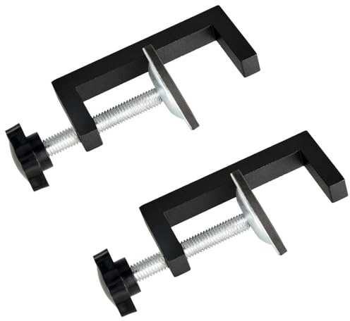 2 Pcs G Clamps,Stable Clamps for Woodwork,Durable Adjustable Universal Table Clamps for Carpentry DIY Projects Home Workshop Furniture Repair Crafting and Garage Use
