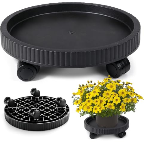 Pflanzenroller Rund mit 360° Rollen, 40cm breit, Hohe Belastbarkeit