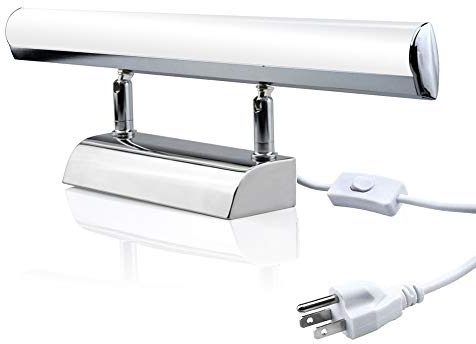 Bonlux LED Bathroom Vanity Mirror Lighting - 22 inch 9W Long Shade Modern Makeup Mirror Lamp with US ON/Off Plug for Dressing Room, Cabinet Mirror Lighting, Wall Sconce Lighting, Daylight 6000K