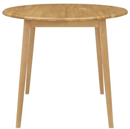 Hallowood Furniture Ledbury Drop Leaf Dining Room Table in Light Oak Finish