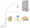 Culla musicale mobile calmante bambino nato peluche giocattoli con ninna ninna ninna di ninna regolabile staffa per culla, decorazioni meteorologiche (multicolore)