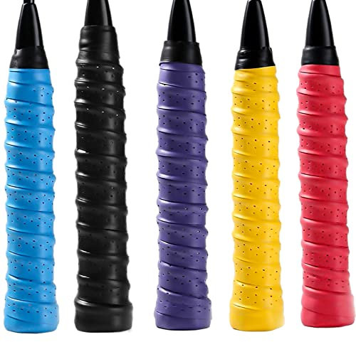 Griffband Tennisschläger 5 Stück Anti-Rutsch Badminton Tennis Tennisschläger Griffband Badmintonschläger Selbstklebend Squash Griffbänder