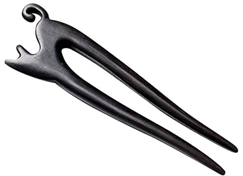 Mikinona Vintage Katzenholz-haarstab Aus Sandelholz Eleganter Haarschmuck Für Hochzeiten Und Partys Handgeschnitzt Für Kreative Diy-haaraccessoires Passend für Damenhaar-DIY Verschiedene Frisuren