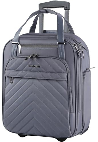 VANKEAN Rucksack Trolley, 16 Zoll Business Trolley Dunkelgrau