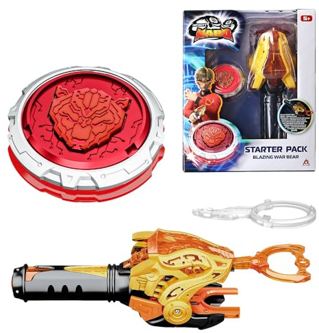 INFINITY NADO Snurra för barn, metallleksaker, pojkar, Beyblade Battle Tops, snurrande toppar från 5, 6, 7, 8, 9, 10, 11, 12 år, startpaket - Blazing War Bear
