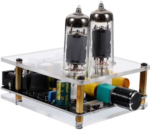 BESTonZON Preamplificatore a Valvole 6k4/6a2 per Vinile Hifi, Scheda Preamplificatore Stereo Audio Valvolare per Fonografo, Amplificatore a Valvole per Home Theater e Audio Professionale
