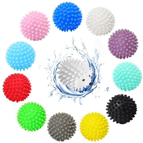 Lymshine Tumble Dryer Balls 12 Pack, Laundry Balls for Tumble Dryer, Drying Balls for Tumble Dryer, Dryer Balls for Laundry UK, Tennis Balls for Washing Down Jacket