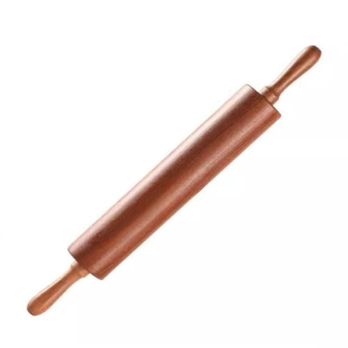 Rullo Da Cucina Mattarello for uso domestico Mattarello for mattarello for gnocchi (Color : Brown, Size : 40.5cm)